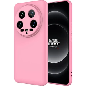 Case 4u Xiaomi Mi 14 Ultra Kılıf Kamera Korumalı Içi Kadife Logosuz Mara Lansman Silinebilir Kılıf Pembe