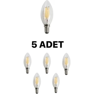 Cata CT-4063 Edison LED Buji Ampul 7W Günışığı (Sarı)- 5’li Paket