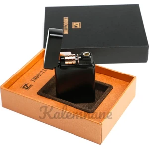 Kişiye Özel Şarjlı Çakmak Lüks Kutulu Mat Siyah