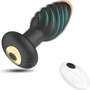 Erkekler ve Kadınlar Için Uzaktan Kumandalı Vibratör, Anal Plug Masaj Yetişkin  Oyuncağı Masturbator Anti Alerjiks Su Geçirmez