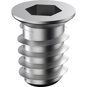 Metal Düz Dişli Dübel Ahşap Dübeli M6 8X16 Diş Çinko Mobilya Bağlantı Ünite Birleştirme (50 Adet)