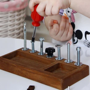Montessori Tornavida Tahtası, Beceri Zeka ve Yürümeye Başlayan Çocuklar Için Duyusal Öğrenme Seti