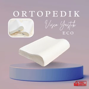 Cozyy Life Visco Ortopedik Yastık Eco | Boyun Bel Bacak Desteği | Çift Yükseklik | Beyaz | Kılıflı | 950gr