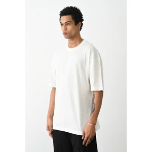 Pamuk Basic Avrupa Kalıp/oversize Fit Kesim Bisiklet Yaka Kısa Kollu T-Shirt