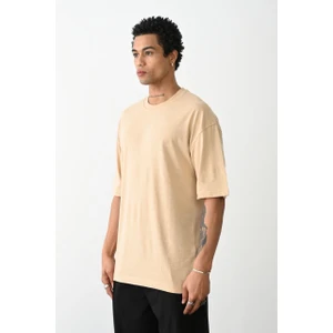 Pamuk Basic Avrupa Kalıp/oversize Fit Kesim Bisiklet Yaka Kısa Kollu T-Shirt