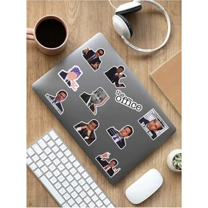 Sweet Twins Ofis Temalı Laptop Notebook Tablet Sticker Set 2 Uyumlu