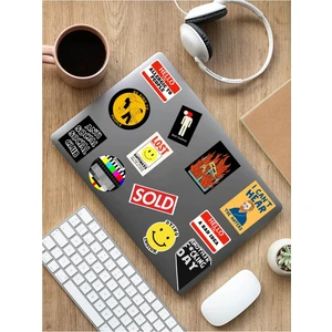 Sweet Twins Mental Art Sanat Temalı Laptop Notebook Tablet Sticker Seti