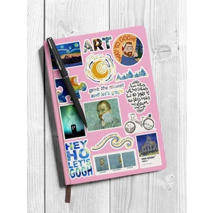 Sweet Twins  Van Gogh Temalı Laptop Notebook Tablet Sticker Set 7