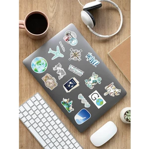 Sweet Twins Renkli Travel Laptop Notebook Tablet Sticker Set 1