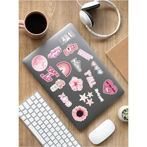 Sweet Twins - Vsco Pink Laptop Notebook Tablet Sticker Set 1