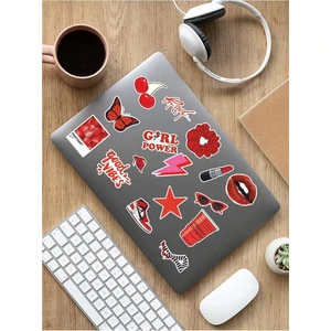 Sweet Twins - Vsco Red Laptop Notebook Tablet Sticker Set 1
