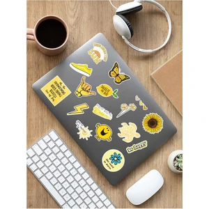 Sweet Twins - Vsco Yellow Laptop Notebook Tablet Sticker Set 1
