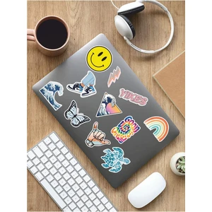 Sweet Twins Good Vibes Temalı Laptop Notebook Tablet Sticker Set 1