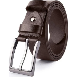 Deri Erkek Spor Kot Kemeri 4.5 cm Manda Derisi Siyah & Kahverengi Hediyelik Kemer Çeyizlik Spor Kemer