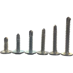 TUĞRA HIRDAVAT Rysb 4.2X13 mm 100 Adet Beyaz Pul Başlı Matkap Uçlu Vida Otomatik Vida