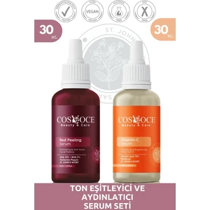 Ton Eşitleyici ve Aydınlatıcı Serum Seti  Aha, Bha, Vitamin C 30 ml + 30 ml