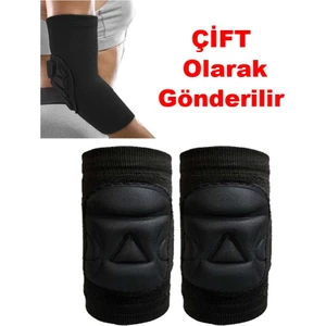 Çiftli Voleybol Dirsekliği Kaleci Dirsekliği Kabartma Sünger Destekli