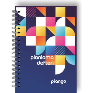 Renkli Şekiller Günlük Planlayıcı Defter - Daily Planner - Ders Çalışma Planlayıcı Defteri - Planlama Defteri