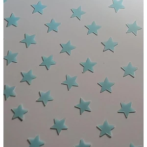 Mawrond- Gece Tavanda Fazla Parlamayan Su Yeşili Renkli Yıldız, Çocuk Odası Duvar Süsü Pano, Ödev Stickeri