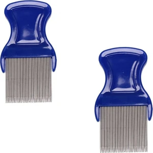 2 Adet -Mini, Metal Uzun  Dişli Bit, Kene, Pire, Böcek Haşere, Parazit Temizleme Tarağı