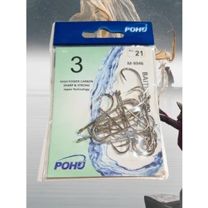 Pohu M-9946  3 Numara 21'li Paket Olta Iğnesi