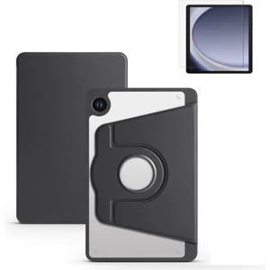 Samsung Galaxy Tab A9 Yatay ve Dikey Standlı Dönebilen Kalemlikli Smart Thermix Kılıf ve Ekran Koruyucu Sm- X110 X115