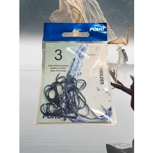 Uzun Pa.la Delikli Sap 2 Numara 21'li Paket Parlak Mavi M-9946 Sb Baitholder Olta Iğnesi