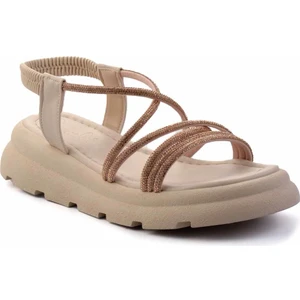 Taşlı Kadın Sandalet Nude Rose Tekstil Konforlu Yapı ile Şıklığı Yakalayın