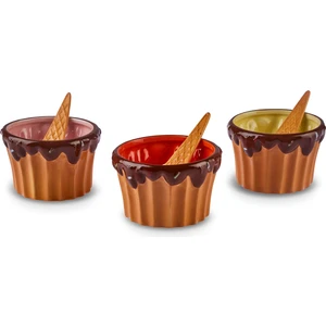 Cherry On Top 3'lü Kaşıklı Dondurma Kasesi 200 ml