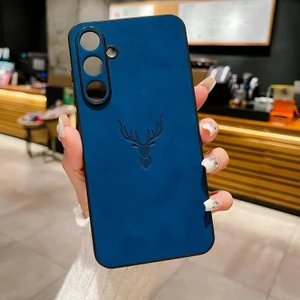 Samsung Galaxy S24 Plus Retro Geyik Deseni Pu Cep Telefonu Kılıfı (Yurt Dışından)