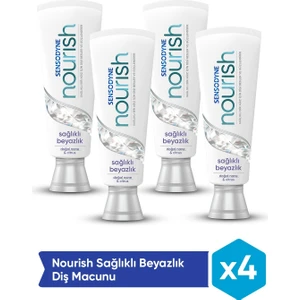 Diş Macunu Nourish Sağlıklı Beyazlık 50 Ml X 4 Adet