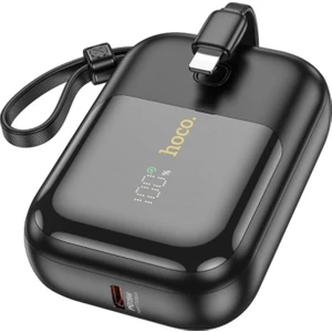Dijital Göstergeli Dahili Type-C Kablolu ve Iphone Kablolu 22.5W+PD20W 10000 Mah Powerbank