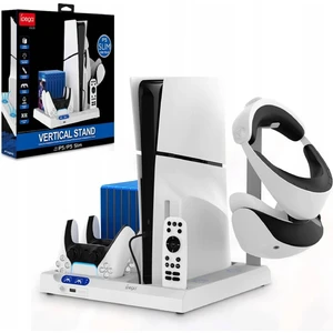 Konsol Plus Ps5 Slım / Fat Soğutucu Özellikli Vr Standlı Şarj  Dikey Standı PG-P5S028
