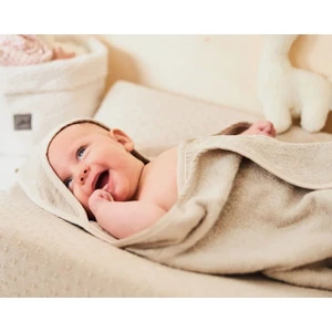 Pamuk Hanım Outlet Ürün  Pamuklu Kız-Erkek Yenidoğan-Bebek Banyo Havlu Kundak Düz/bej