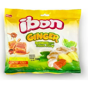 Ibon Ginger Zencefilli Şeker 300 Gr. (1 Paket)