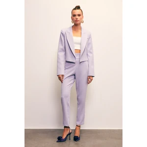 Korsaj Detaylı Pantolon - Lila