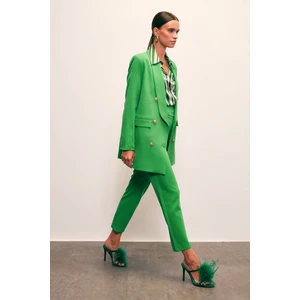 Korsaj Detaylı Pantolon - Yeşil