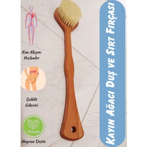 Efsoon Organics Selülit Fırçası, Sert Kıllı Vücut Fırçası