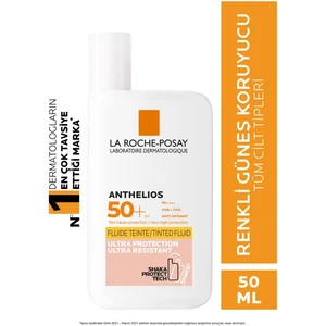 Anthelios Invisible Fluid Güneş Kremi Renkli Normal/karma Ciltler SPF50+ Yüksek Koruma 50 ml