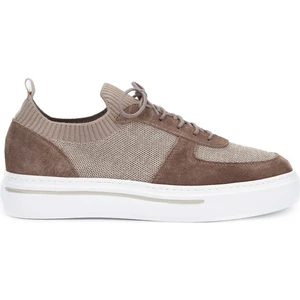 Tamer Tanca Erkek Deri & Tekstil Vizon Sneakers & Spor Ayakkabı 698 1094-3 Erk Ayk Y24 Vızon Trk