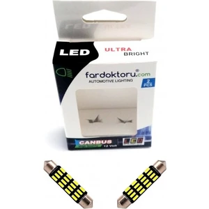 41MM Beyaz 16 Smd Sofit Oto LED Ampulü