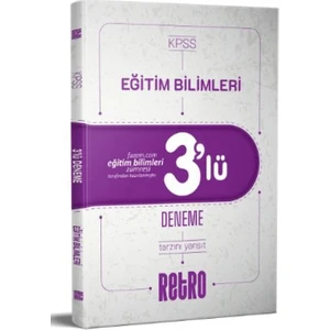 Retro Yayıncılık 2025 KPSS Eğitim Bilimleri Tamamı Çözümlü 3`lü Deneme