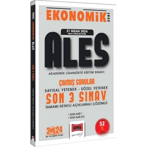 Yargı Yayınevi 2024 ALES Ekonomik Seri Çıkmış Sorular Tamamı Çözümlü Son 3 Sınav