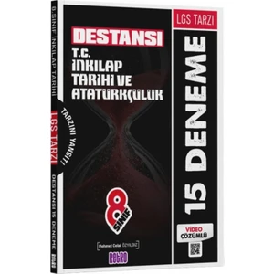 Retro Yayıncılık 8. Sınıf LGS Tarzı Destansı T.C. İnkılap Tarihi ve Atatürkçülük 15 Deneme