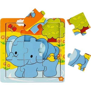 Minik Eller Için Büyük Eğlence: 9 Parça Ahşap Mini Puzzle