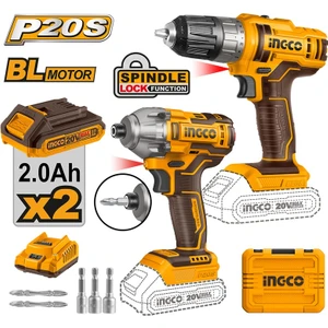 Li-Ion Akülü 2'li Kombo Set - Matkap ve Vidalama 20V 2 ING-COSLI230708