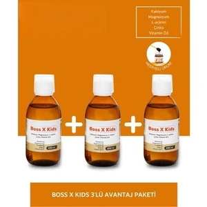 Boss x Kids - Kalsiyum, Magnezyum, L-Arjinin, Çinko, Vitamin D3 Içeren Çocuk Multivitamin Takviye