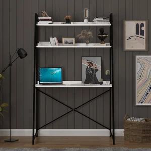 Asra Trend Metal Kitaplıklı Çalışma Masası