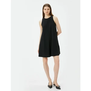 4SAK80005EK 999 Sıyah Kadın Elastan Jersey Elbıse