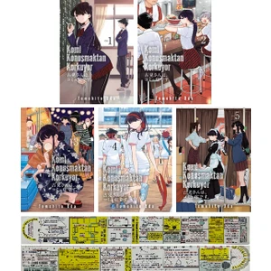 Komi Konuşmaktan Korkuyor 5 Cilt Manga Seti - Tomohito Oda + Matematik Öğreten Cetvel